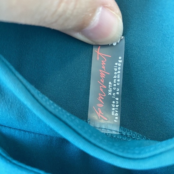 Free People Movement One Piece Bodysuit Illuminate, in blue, size xs - Picture 6 of 11